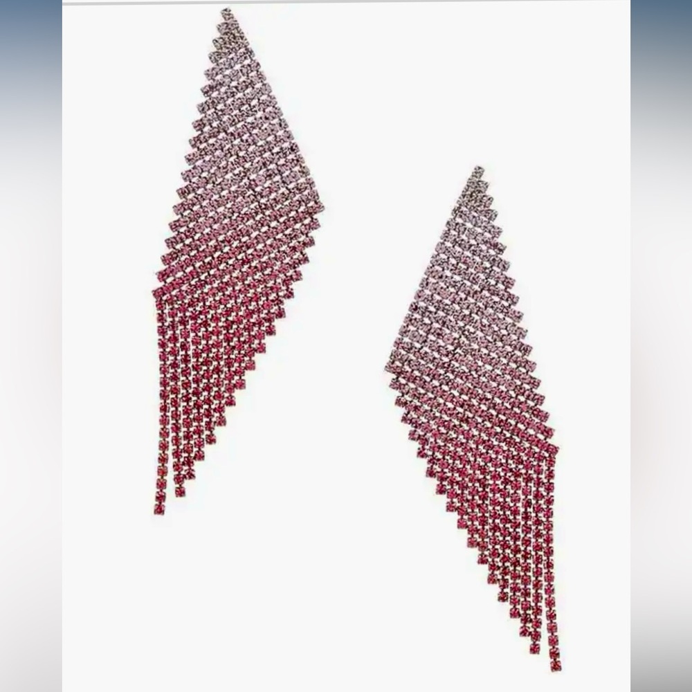 New Cezanne  fringe ombre drop earrings